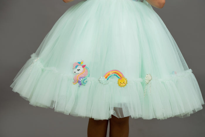 Mint Green Unicorn Dress