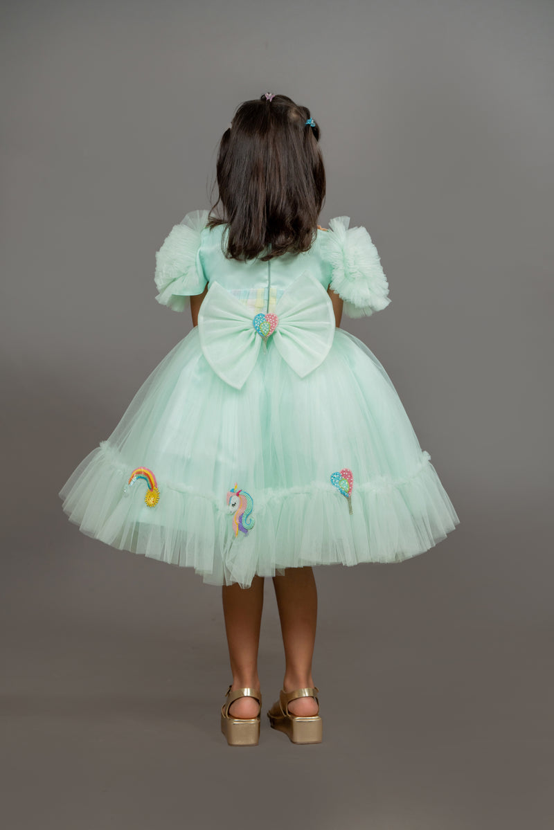 Mint Green Unicorn Dress