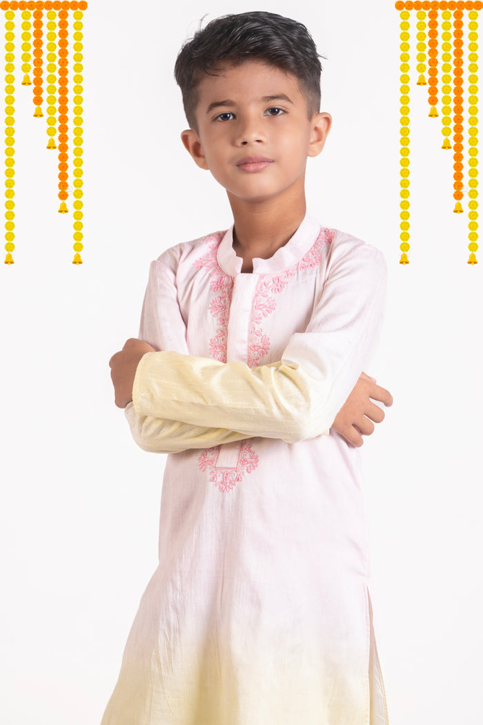Shaded Kurta With Straight Pants