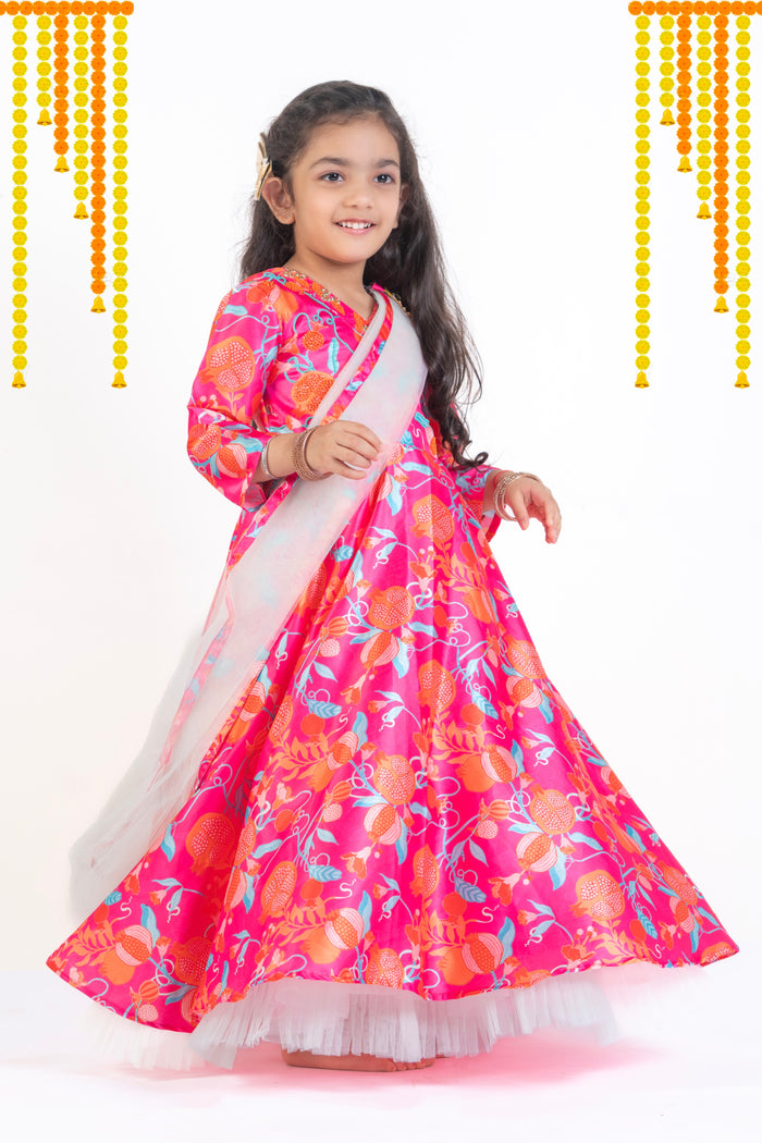 Gown With Detachable Drape Dupatta