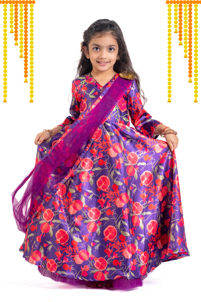 Gown With Detachable Drape Dupatta