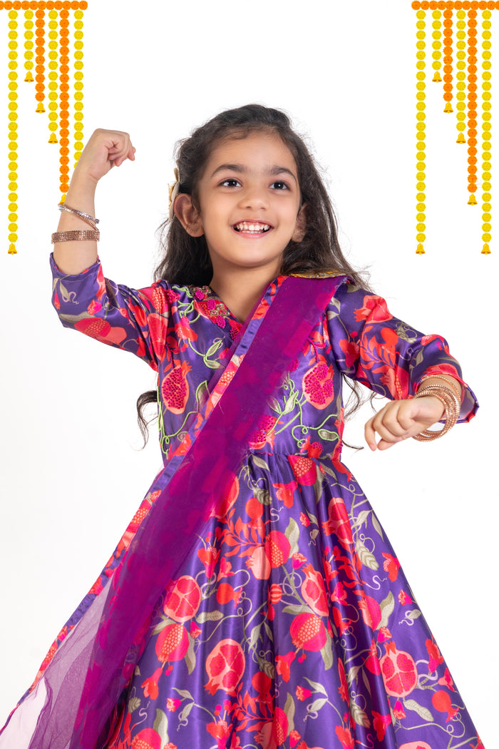 Gown With Detachable Drape Dupatta
