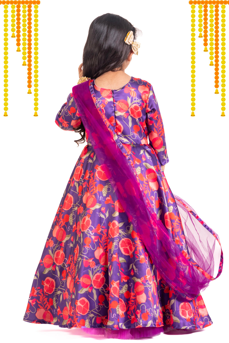 Gown With Detachable Drape Dupatta