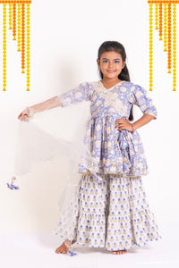 Block Printed Cotton Sharara