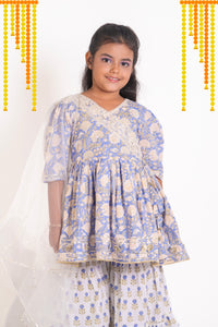 Block Printed Cotton Sharara