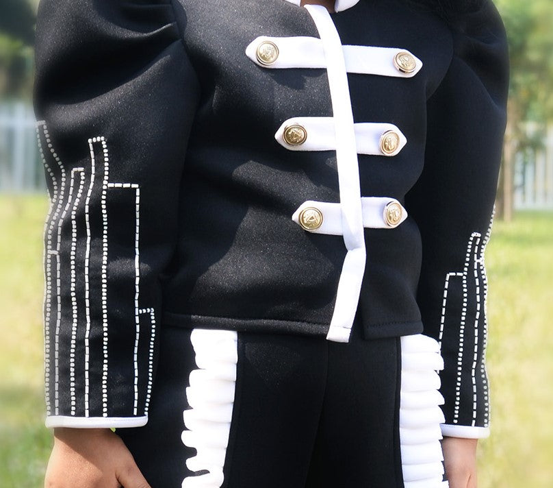 Boss Girl Black White Co-ord set