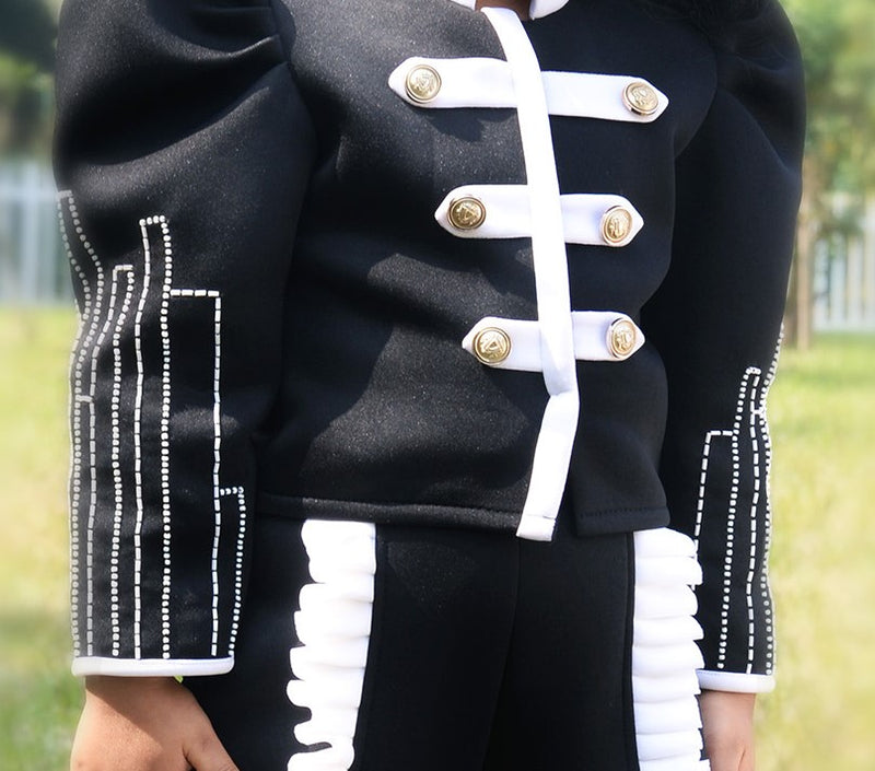 Boss Girl Black White Co-ord set