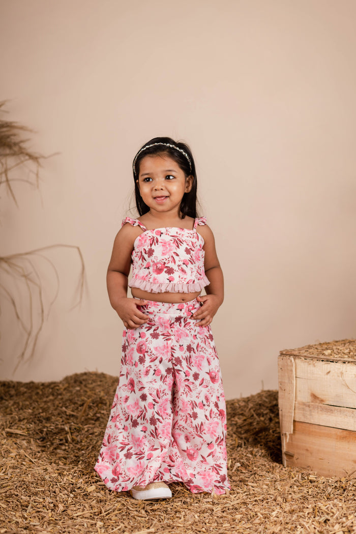 The Pink Floral Palazzo