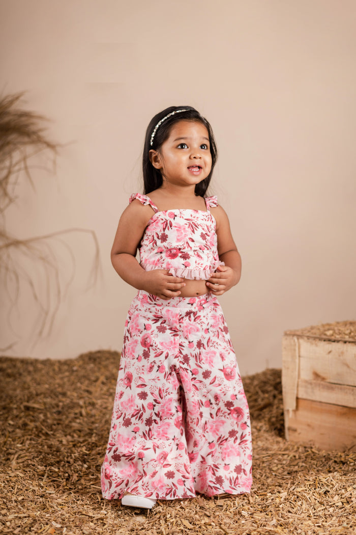 The Pink Floral Palazzo