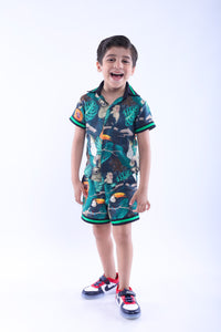 Jungle Print Shirt and Shorts