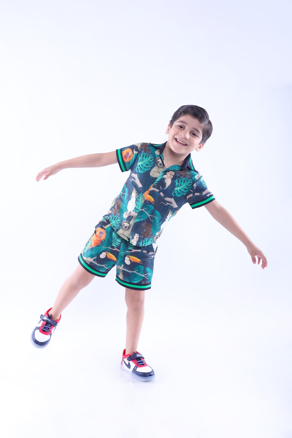 Jungle Print Shirt and Shorts