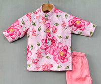 Pink Floral Kurta with Pant