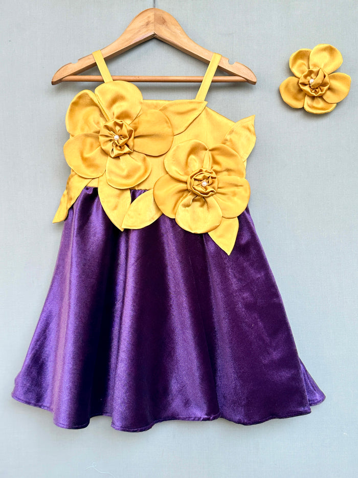 Stunning Velvent Dress in Purple
