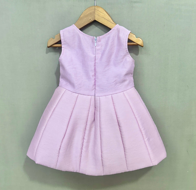 Signature Flaired Dress with Pink Bow
