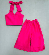Halter neck Co-ord Set with Sequin Embroidery