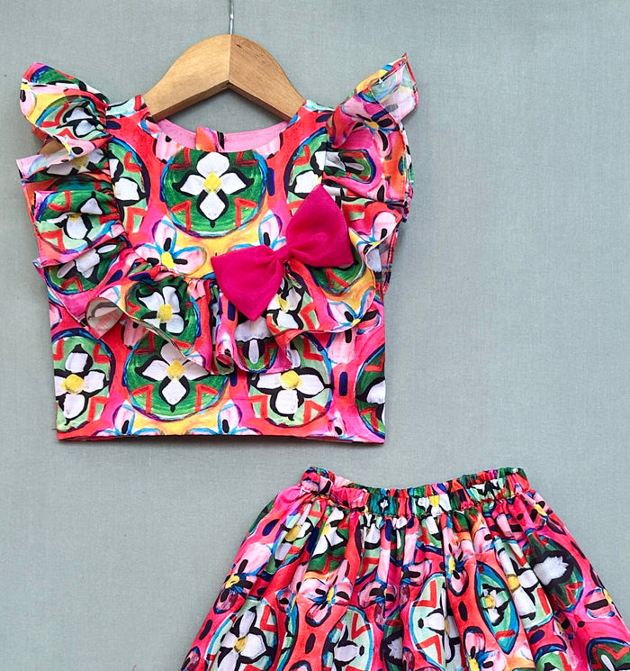 Abstract Printed Co-ord Set