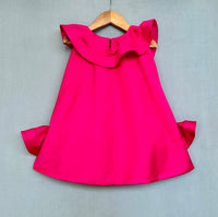 Ruffle Heart Embroidered Dress