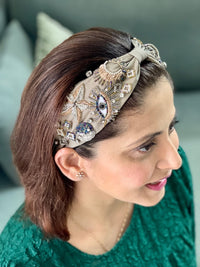 Tinsel Embroidered Headband