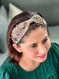 Tinsel Embroidered Headband