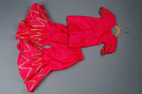 rani hand emboridered kurti with sharara and net dupatta