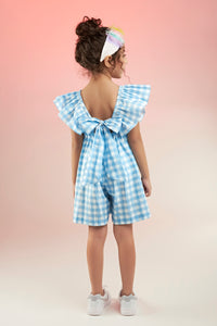 Roll Me Unicorn Embroidered Printed Playsuit Kids