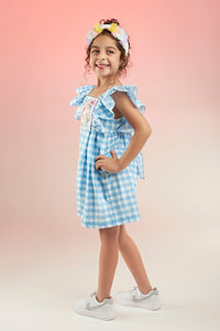 Roll Me Unicorn Embroidered Printed Playsuit Kids