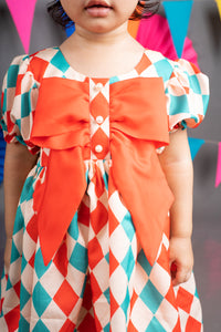 CARNIVAL DIAMONDS PRINTED STYLISH DRESS