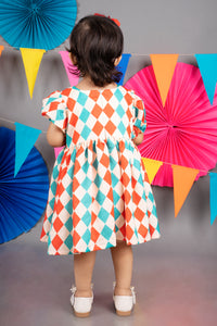 CARNIVAL DIAMONDS PRINTED STYLISH DRESS