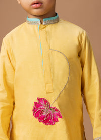 LOTUS HEAVY EMBROIDERY KURTA WITH PAJAMA SET