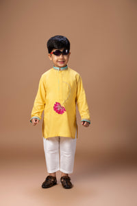 LOTUS HEAVY EMBROIDERY KURTA WITH PAJAMA SET