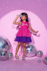 Barbie's Girls Pink Layered Dress
