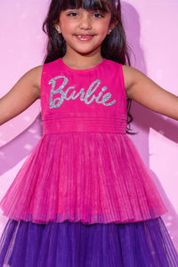 Barbie's Girls Pink Layered Dress