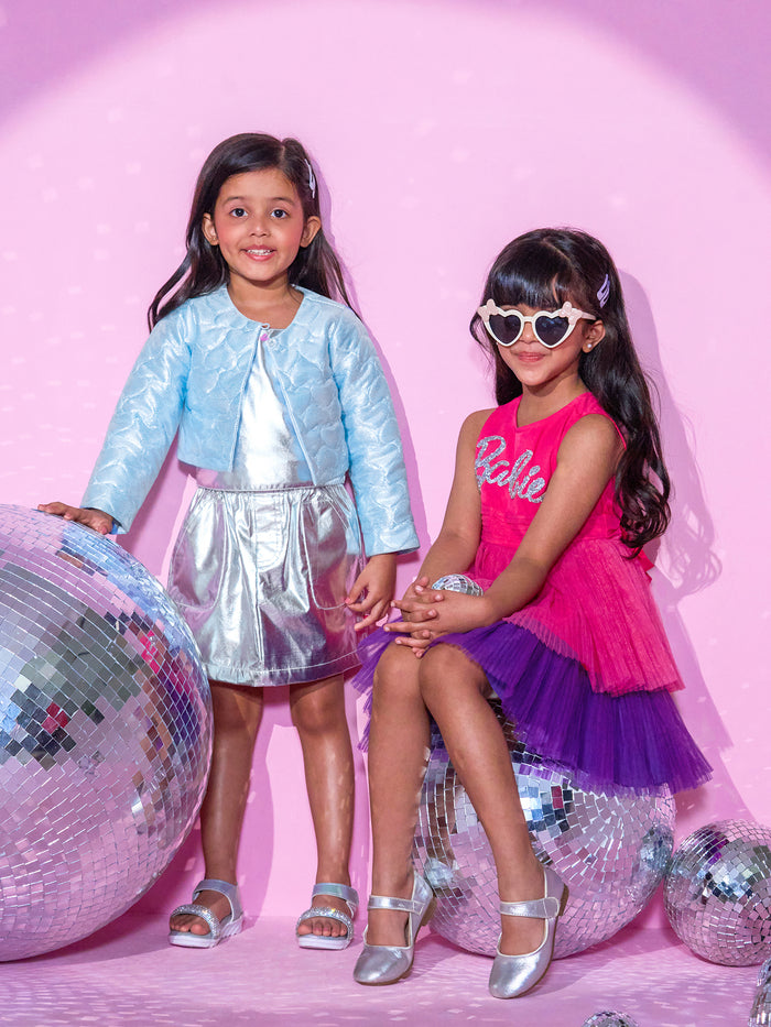 Barbie's Girls Pink Layered Dress