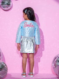 Barbie's Girls Blue Shrug and Skirt with Bustier Co-ordinate set