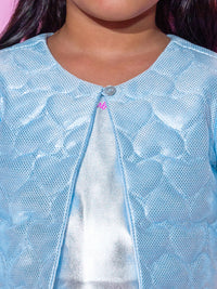 Barbie's Girls Blue Shimmer Rockstar Shrug