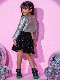 Barbie's Girls Sliver Shrug and Skirt with Bustier Co-ordinate set