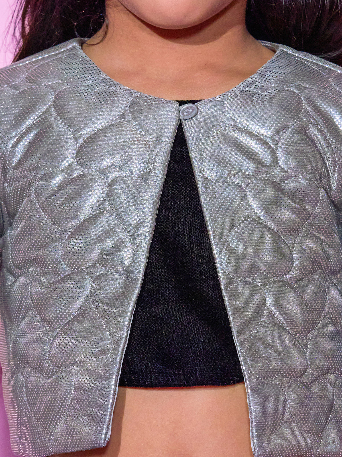 Barbie's Girls Sliver Shrug and Skirt with Bustier Co-ordinate set