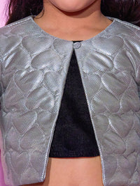 Barbie's Girls Sliver Shrug and Skirt with Bustier Co-ordinate set