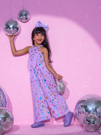 Barbie's Girls Purple Jumper with 3D bow