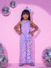 Barbie's Girls Purple Jumper with 3D bow
