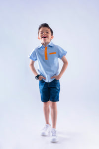 Shirt with Embroidered Hot Balloon