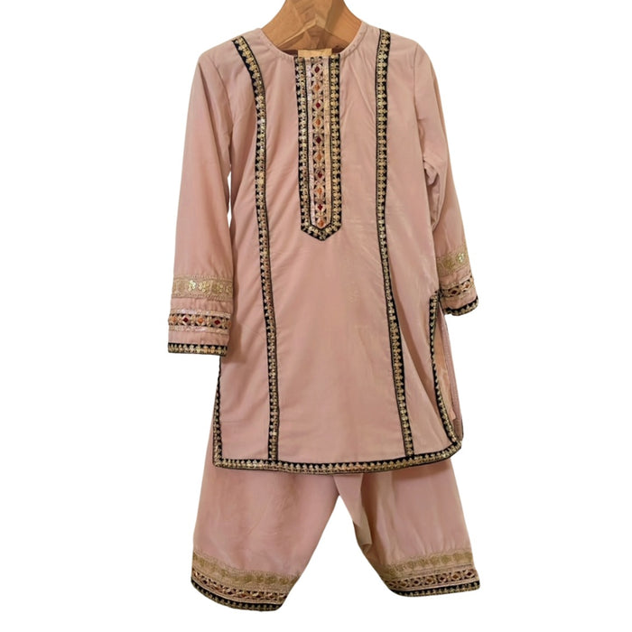 Velvet Sharara Set
