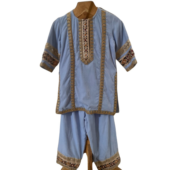 Velvet Sharara Set