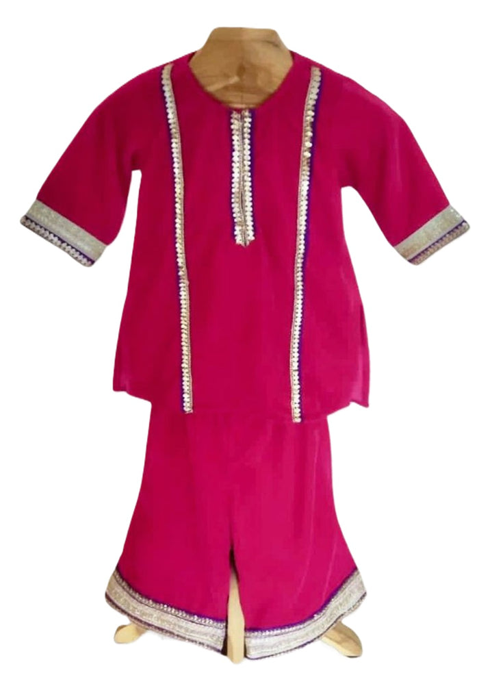Velvet Sharara Set