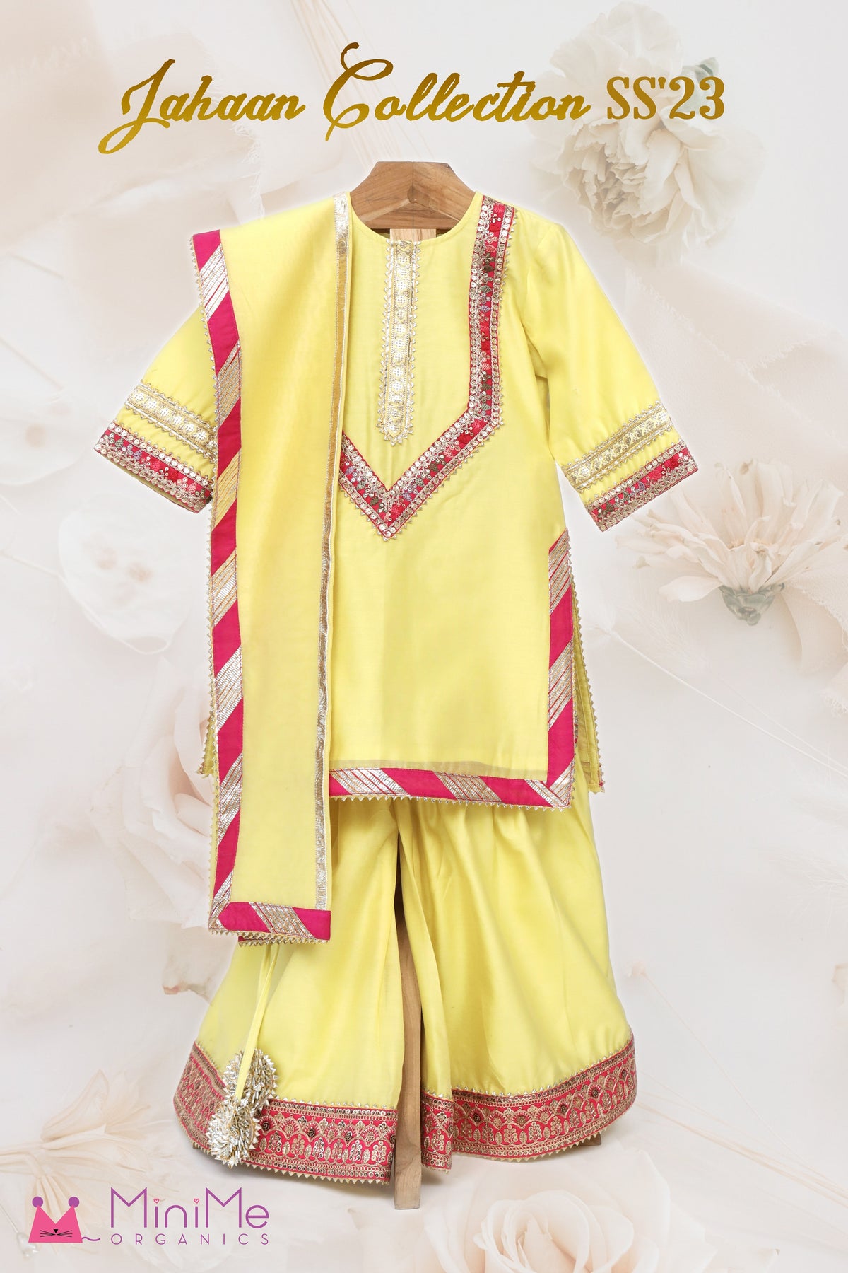 Chanderi Kurta And Sharara With Chanderi Dupatta