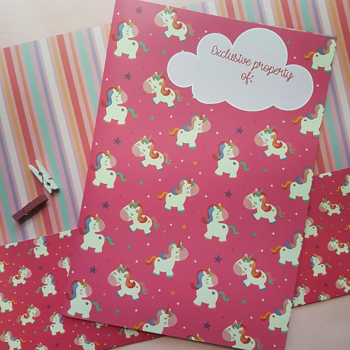Pink Unicorn Folder