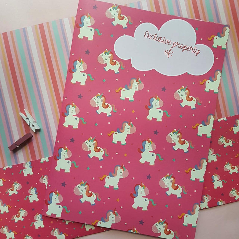 Pink Unicorn Folder
