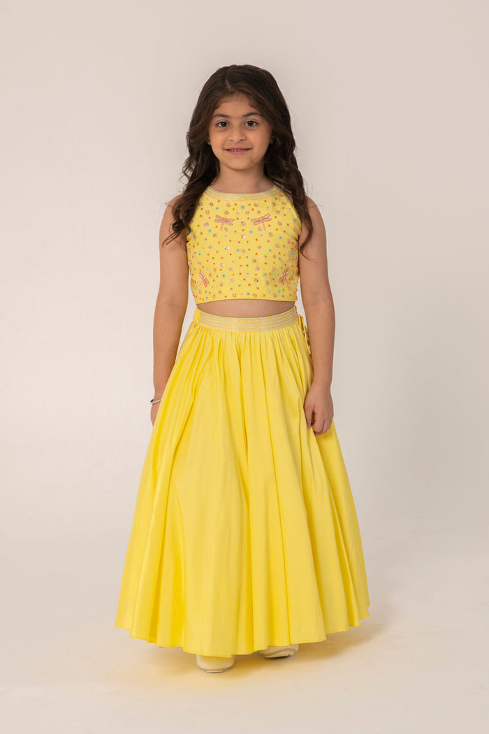 YELLOW LEHENGA SET
