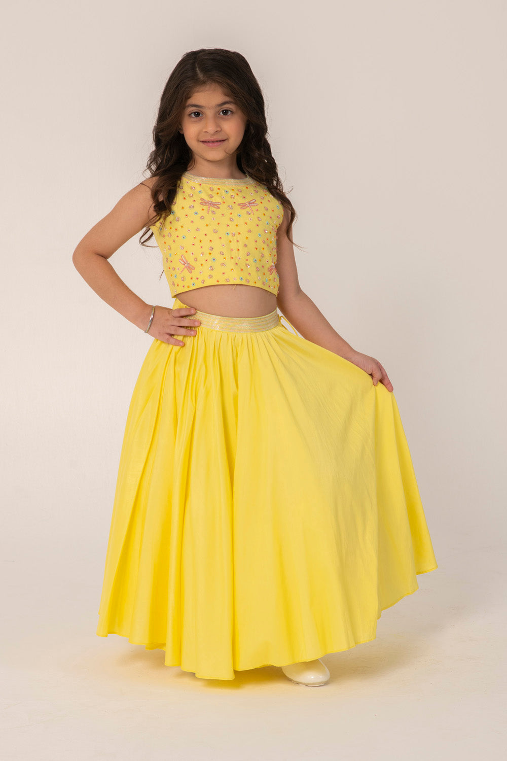 YELLOW LEHENGA SET
