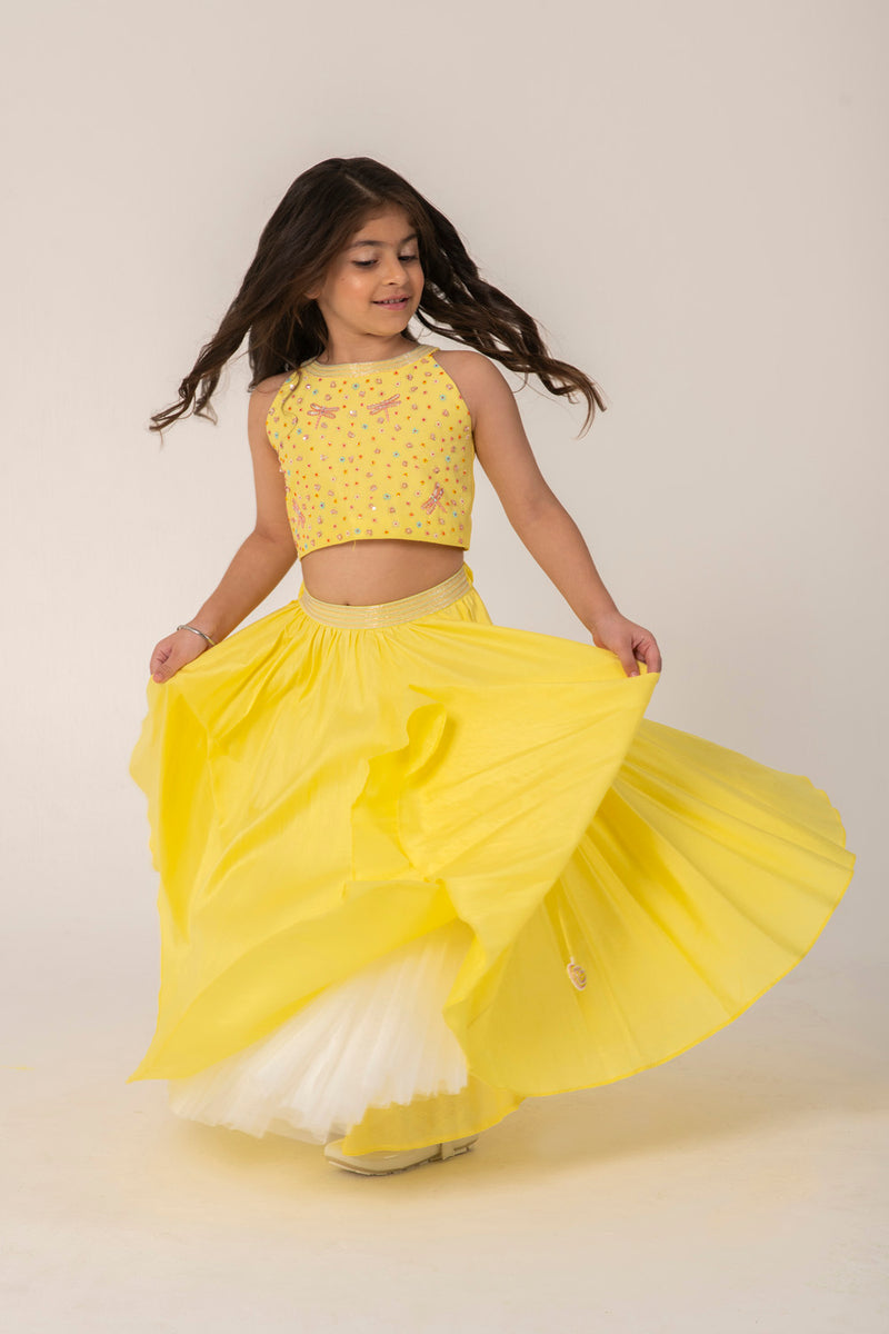 YELLOW LEHENGA SET